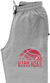 Utah Utes Premium Fleece Sweatpants - Utah Utes Basketball with Logo