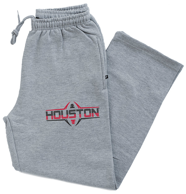 Houston Cougars Premium Fleece Sweatpants - Striped Houston Football Laces