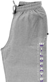 K-State Wildcats Premium Fleece Sweatpants - Vertical Striped Wildcats