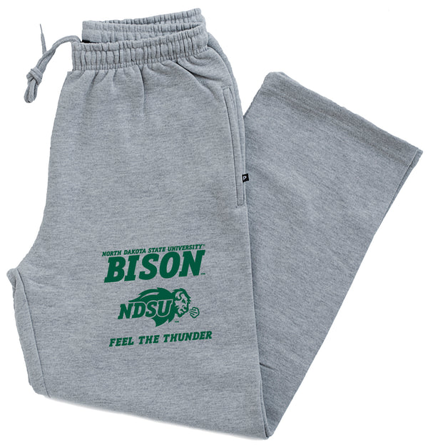 NDSU Bison Premium Fleece Sweatpants - NDSU Bison Feel The Thunder