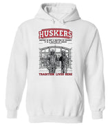 Nebraska Huskers Hooded Sweatshirt - Osborne & Berringer Statue