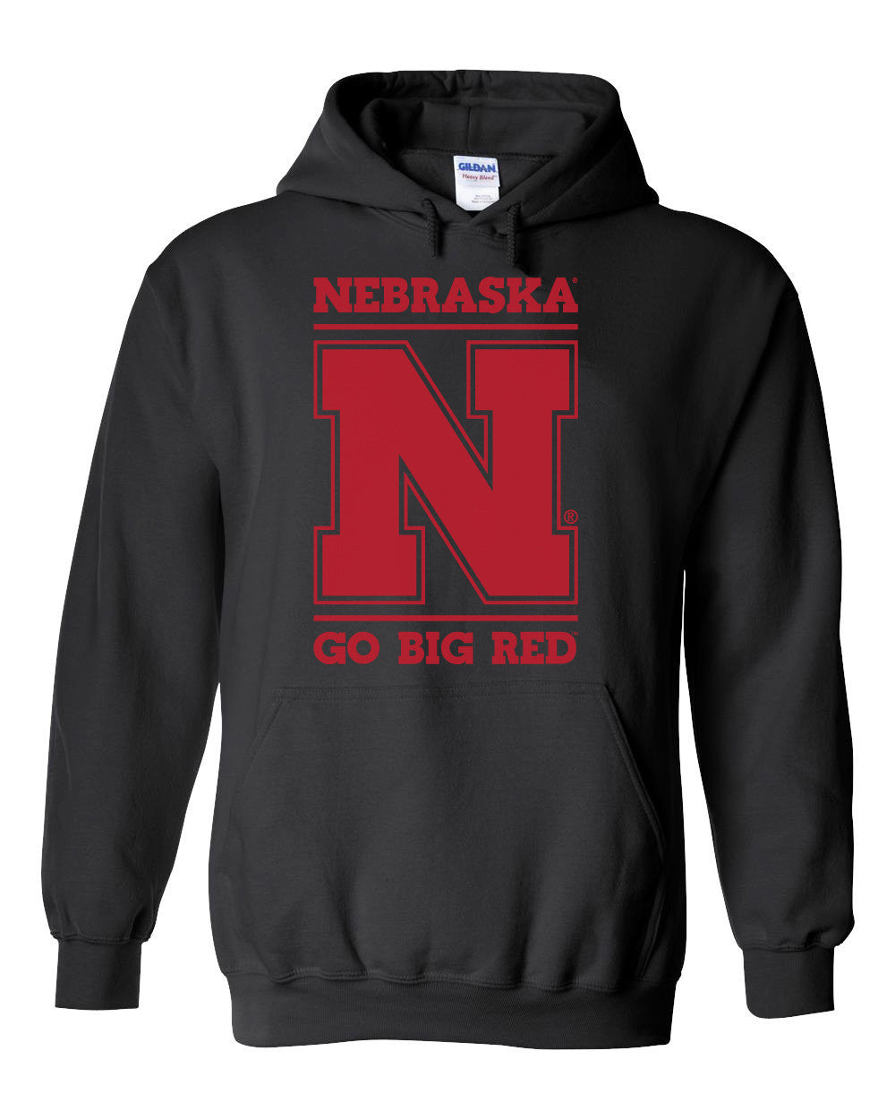 Nebraska Cornhuskers "Nebraska N GO BIG RED" Hooded Sweatshirt