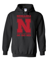 Nebraska Cornhuskers "Nebraska N GO BIG RED" Hooded Sweatshirt