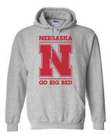 Nebraska Cornhuskers "Nebraska N GO BIG RED" Hooded Sweatshirt