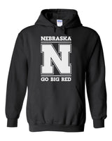 Nebraska Cornhuskers "Nebraska N GO BIG RED" Hooded Sweatshirt