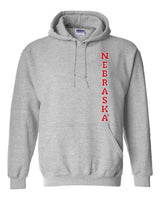 Nebraska Cornhuskers Vertical "NEBRASKA" Hooded Sweatshirt