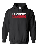 Nebraska Cornhuskers ½ & ½ "HUSKERS" Hooded Sweatshirt
