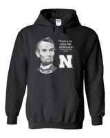 Abe Lincoln "No place like NEBRASKA" Huskers Hooded Sweatshirt