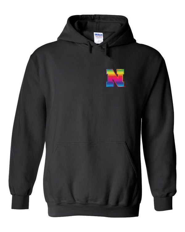 Nebraska Rainbow N Hooded Sweatshirt