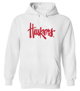 Nebraska Huskers Hooded Sweatshirt - Legacy Script Huskers