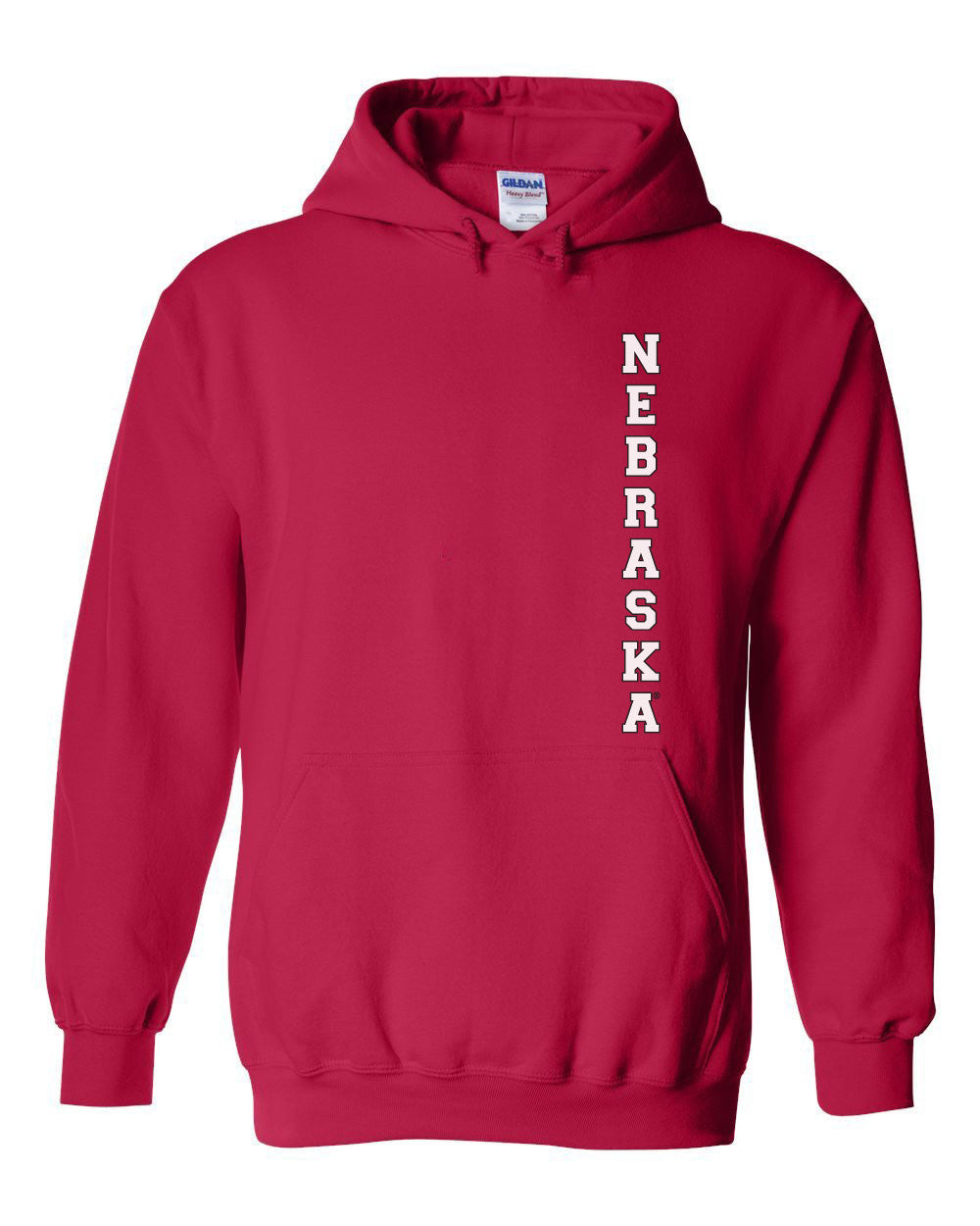 Vertical "NEBRASKA" Hooded Sweatshirt