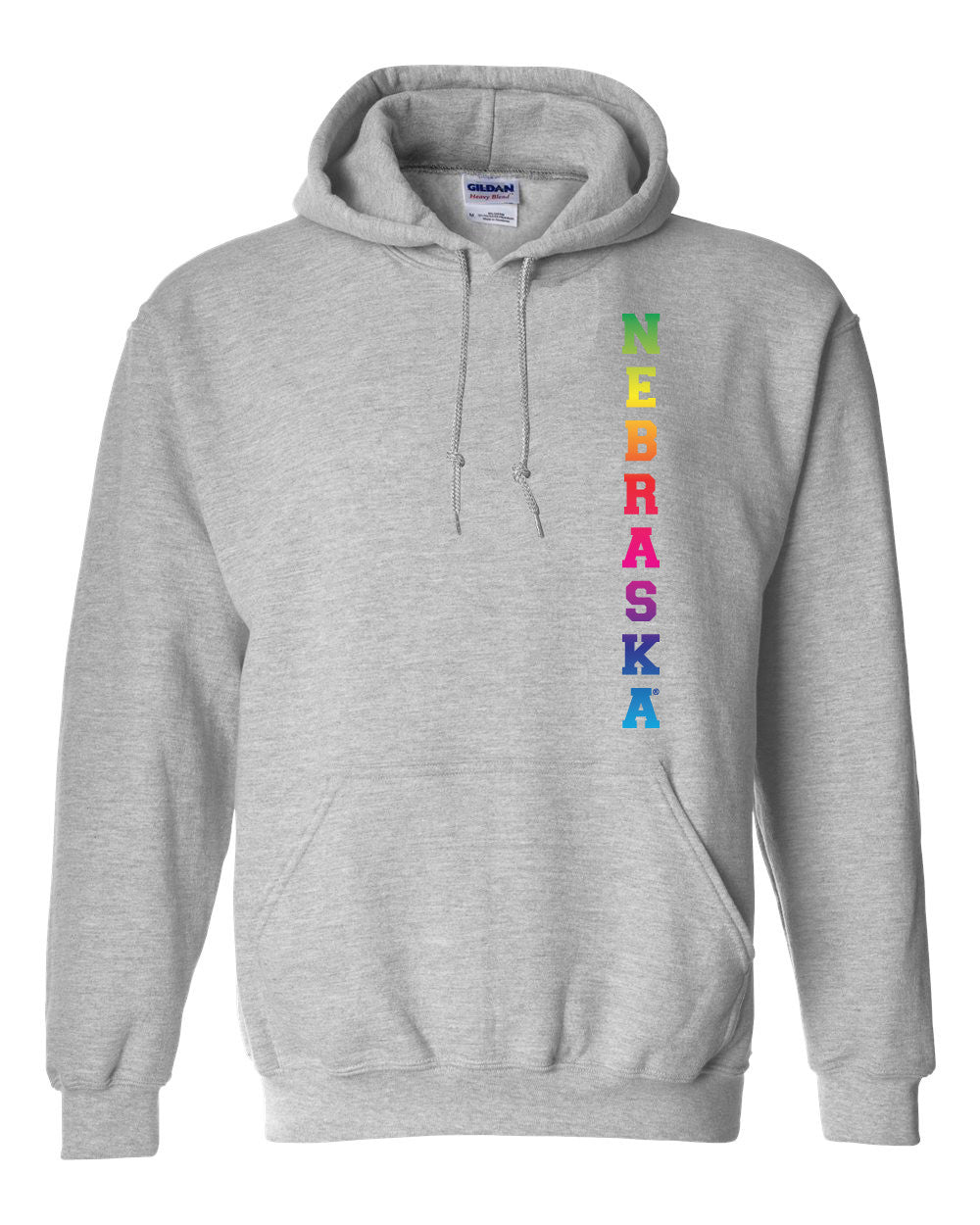 Rainbow "NEBRASKA" Huskers Hooded Sweatshirt