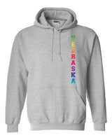 Rainbow "NEBRASKA" Huskers Hooded Sweatshirt