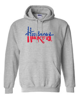 Nebraska Sweatshirt Hooded Red White And Blue Script Huskers