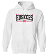 Nebraska Huskers Hooded Sweatshirt - HUSKERS Stripe N
