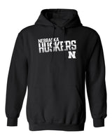 Nebraska Huskers Hooded Sweatshirt - Huskers Stripe Fade