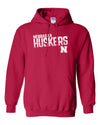 Nebraska Huskers Hooded Sweatshirt - Huskers Stripe Fade
