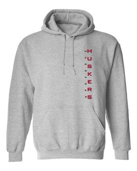 Nebraska Huskers Hooded Sweatshirt - Vertical Nebraska Huskers