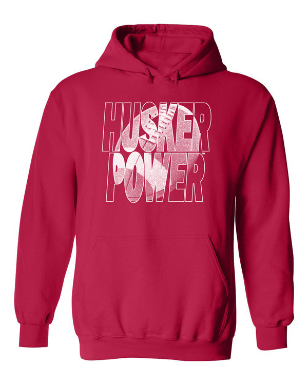 Nebraska Huskers Hooded Sweatshirt - Husker Power Football