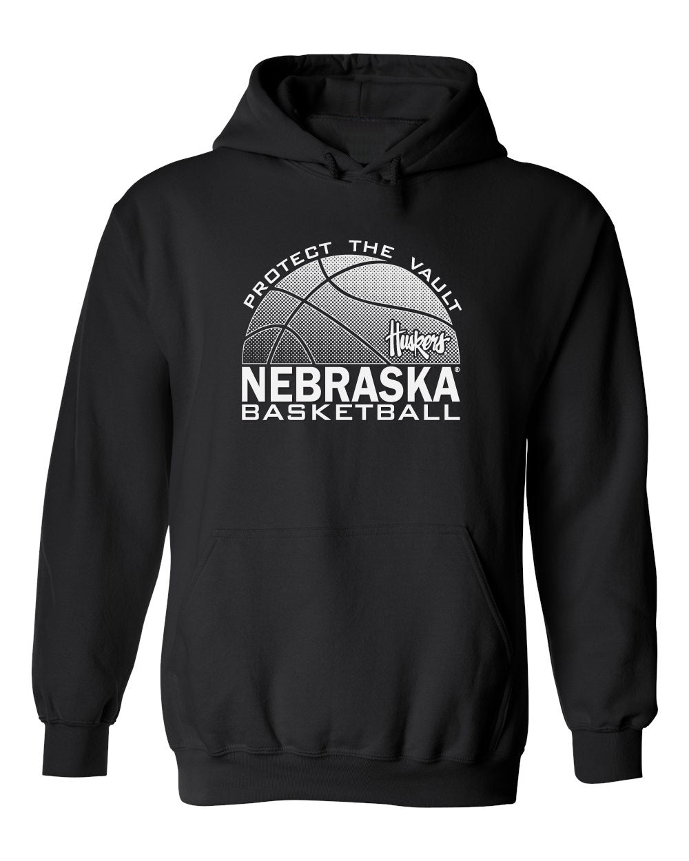 Nebraska Huskers Hooded Sweatshirt - Nebraska Basketball Logo