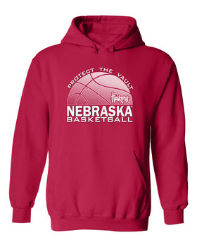 Nebraska Huskers Hooded Sweatshirt - Nebraska Basketball Logo