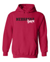 Nebraska Huskers Hooded Sweatshirt - Script Huskers Overlap