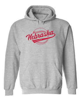Nebraska Huskers Hooded Sweatshirt - Script Nebraska Baseball