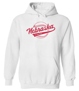 Nebraska Huskers Hooded Sweatshirt - Script Nebraska Baseball