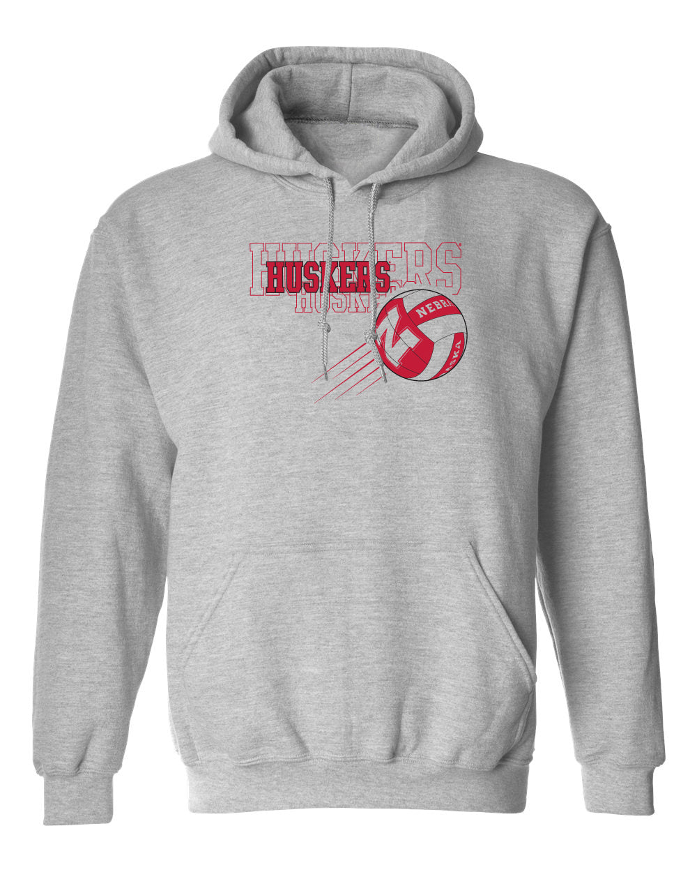 Nebraska Huskers Hooded Sweatshirt - Nebraska Volleyball Huskers Times 3