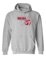Nebraska Huskers Hooded Sweatshirt - Nebraska Volleyball Huskers Times 3