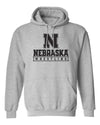 Nebraska Huskers Hooded Sweatshirt - Nebraska Wrestling Black Ink