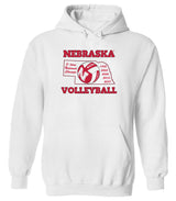 Nebraska Huskers Hooded Sweatshirt - Huskers Volleyball 5-Time National Champions