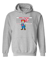 Nebraska Huskers Hooded Sweatshirt - Nebraska Volleyball with Herbie Husker