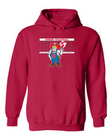 Nebraska Huskers Hooded Sweatshirt - Nebraska Volleyball with Herbie Husker