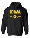 Iowa Hawkeyes Hooded Sweatshirt  - IOWA Hawkeyes Horizontal Stripe