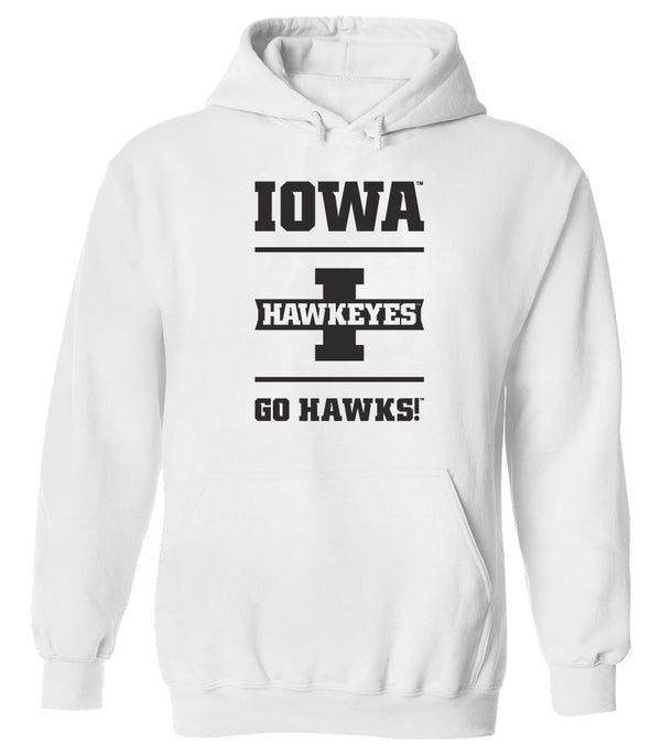 Iowa Hawkeyes Hooded Sweatshirt - Iowa Hawkeyes Go Hawks