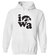Iowa Hawkeyes Hooded Sweatshirt - Iowa Stacked