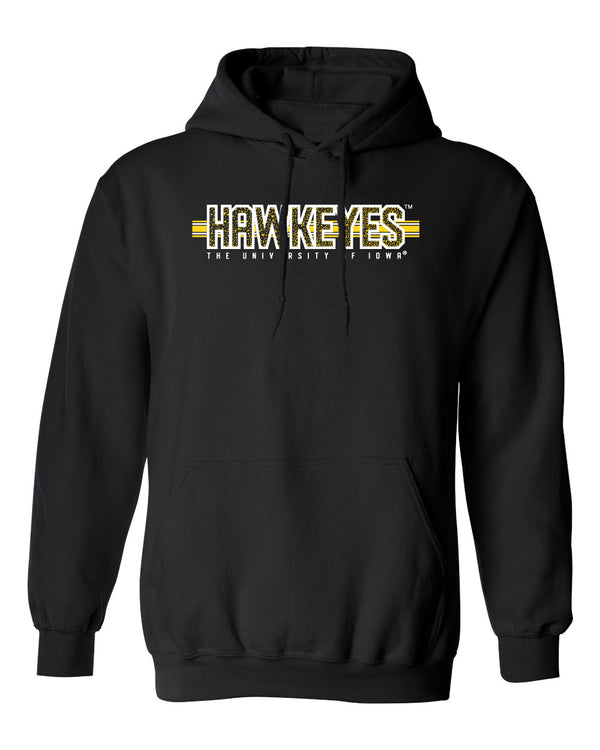 Iowa Hawkeyes Hooded Sweatshirt - Hawkeyes Horizontal Stripe