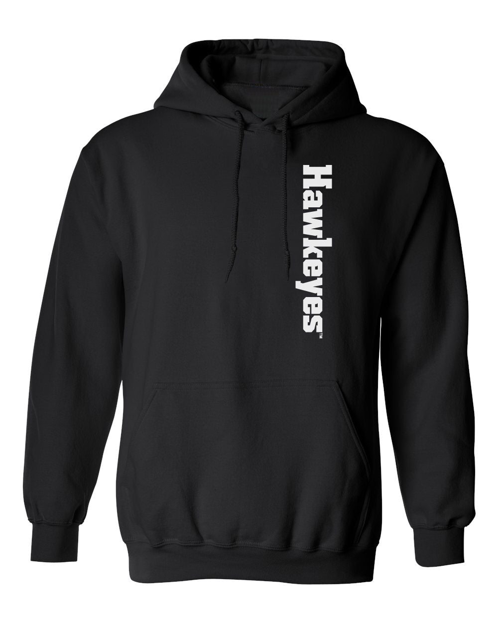 Iowa Hawkeyes Hooded Sweatshirt - Vertical Offset Hawkeyes