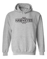 Iowa Hawkeyes Hooded Sweatshirt - Striped HAWKEYES Football Laces