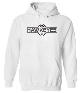 Iowa Hawkeyes Hooded Sweatshirt - Striped HAWKEYES Football Laces