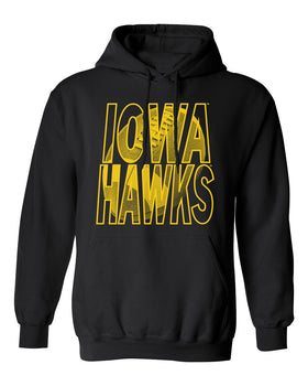 Iowa Hawkeyes Hooded Sweatshirt - Iowa Hawks Football Image