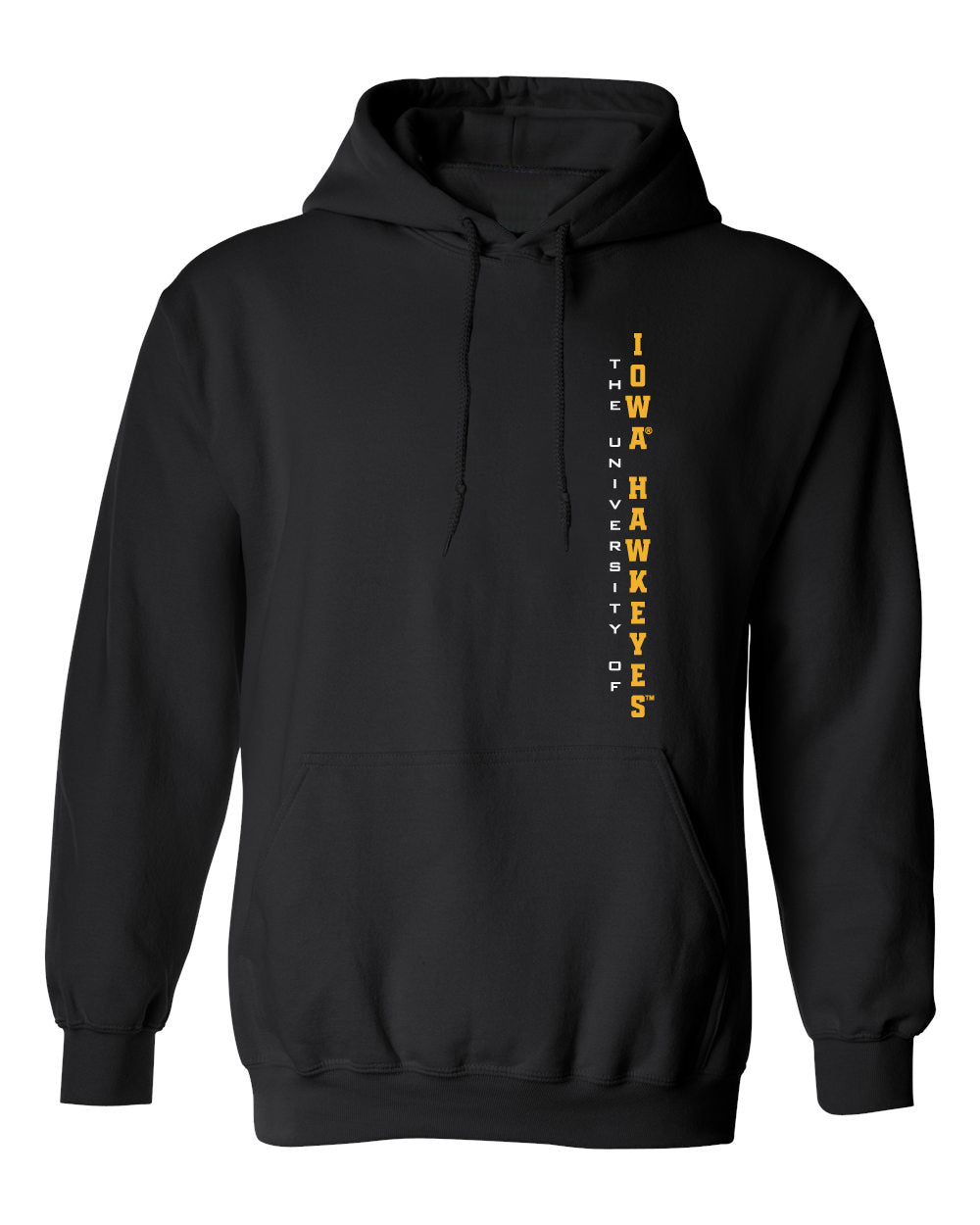 Iowa Hawkeyes Hooded Sweatshirt - Vertical U of I Hawkeyes