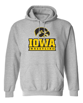 Iowa Hawkeyes Hooded Sweatshirt - Iowa Wrestling Black and Gold
