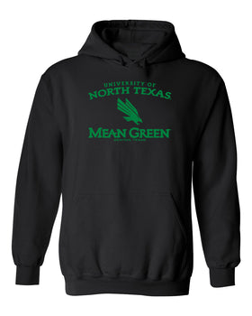 North Texas Mean Green Hooded Sweatshirt - North Texas Arch Primary Logo