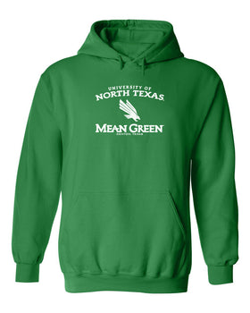 North Texas Mean Green Hooded Sweatshirt - UNT Arch Primary Logo