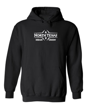 North Texas Mean Green Hooded Sweatshirt - Mean Green Football Laces