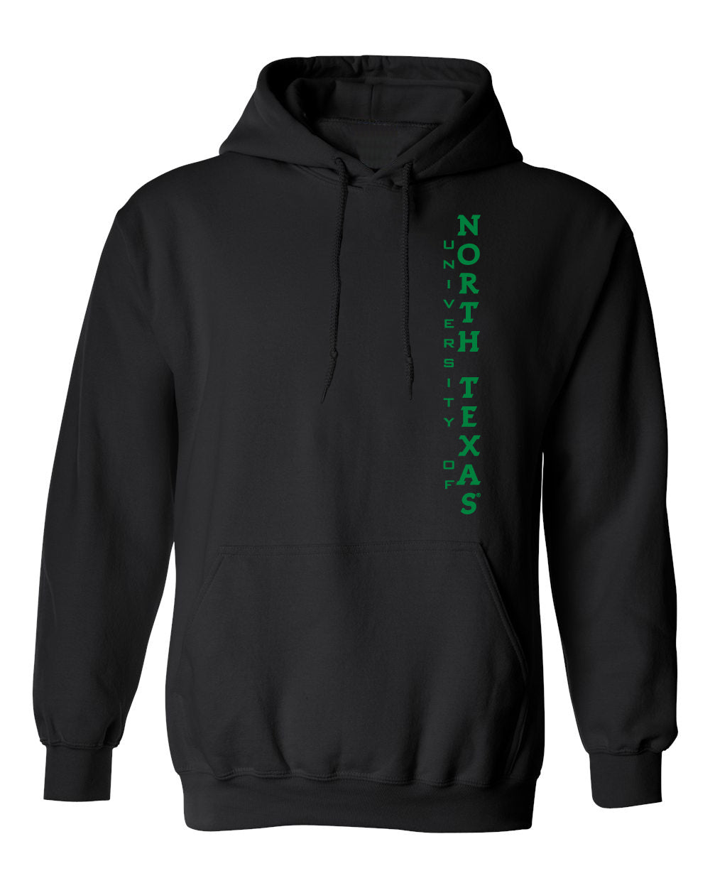 North Texas Mean Green Hooded Sweatshirt - Vertical University of North Texas