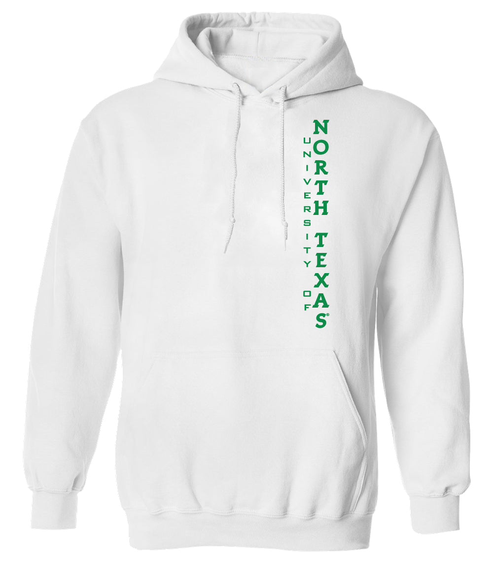 North Texas Mean Green Hooded Sweatshirt - Vertical University of North Texas