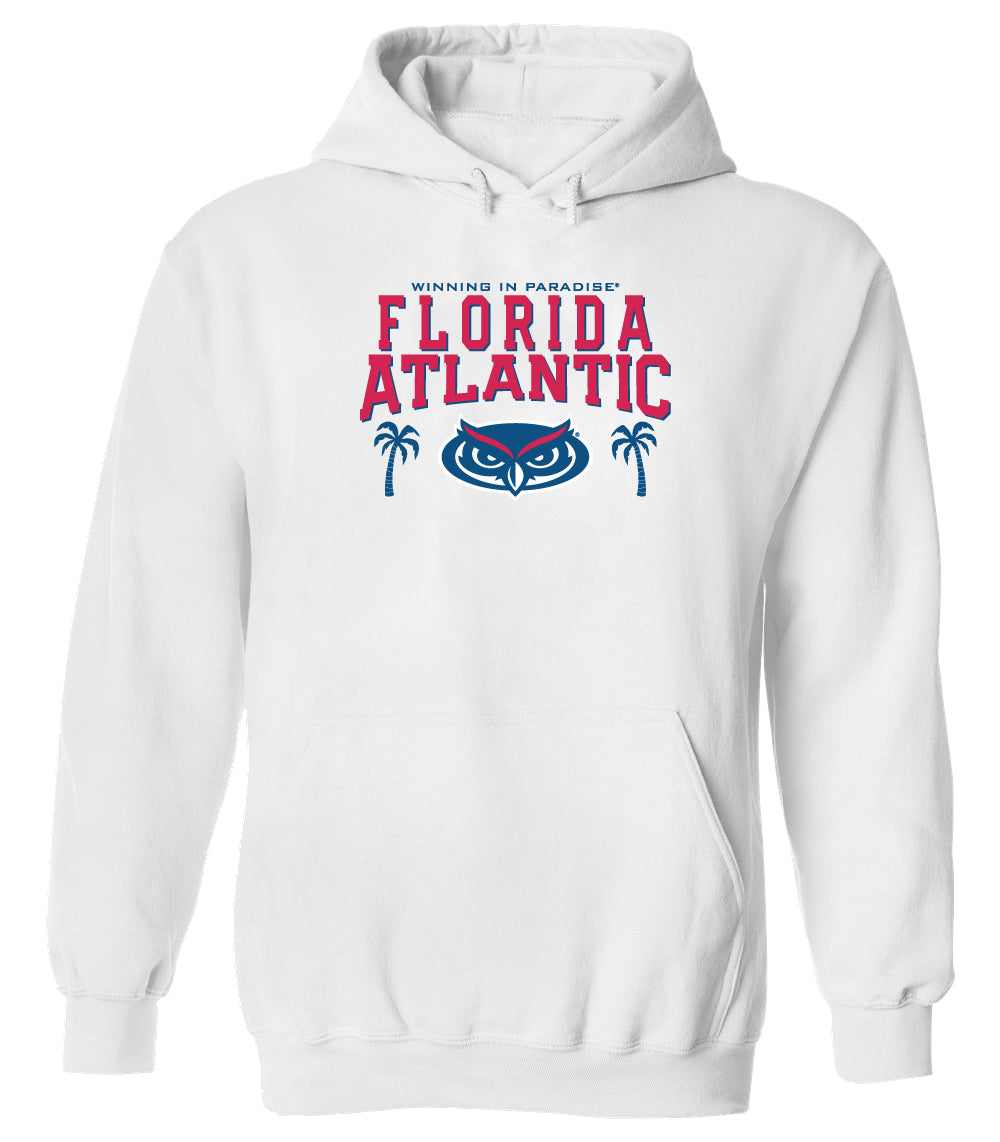 Florida Atlantic Owls Hooded Sweatshirt - FAU Logo Winning in Paradise